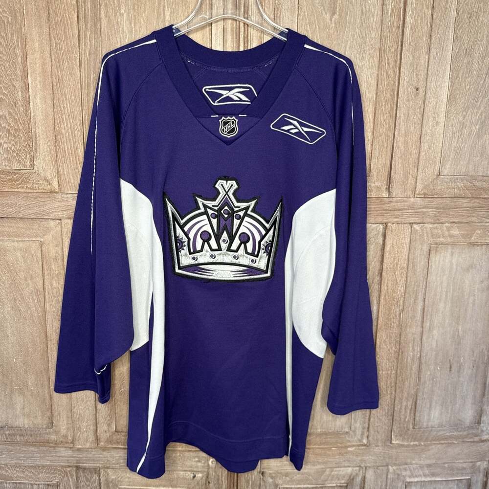 Reebok LA Kings Purple NHL Hockey Jersey Pre-Adidas Era Adult L